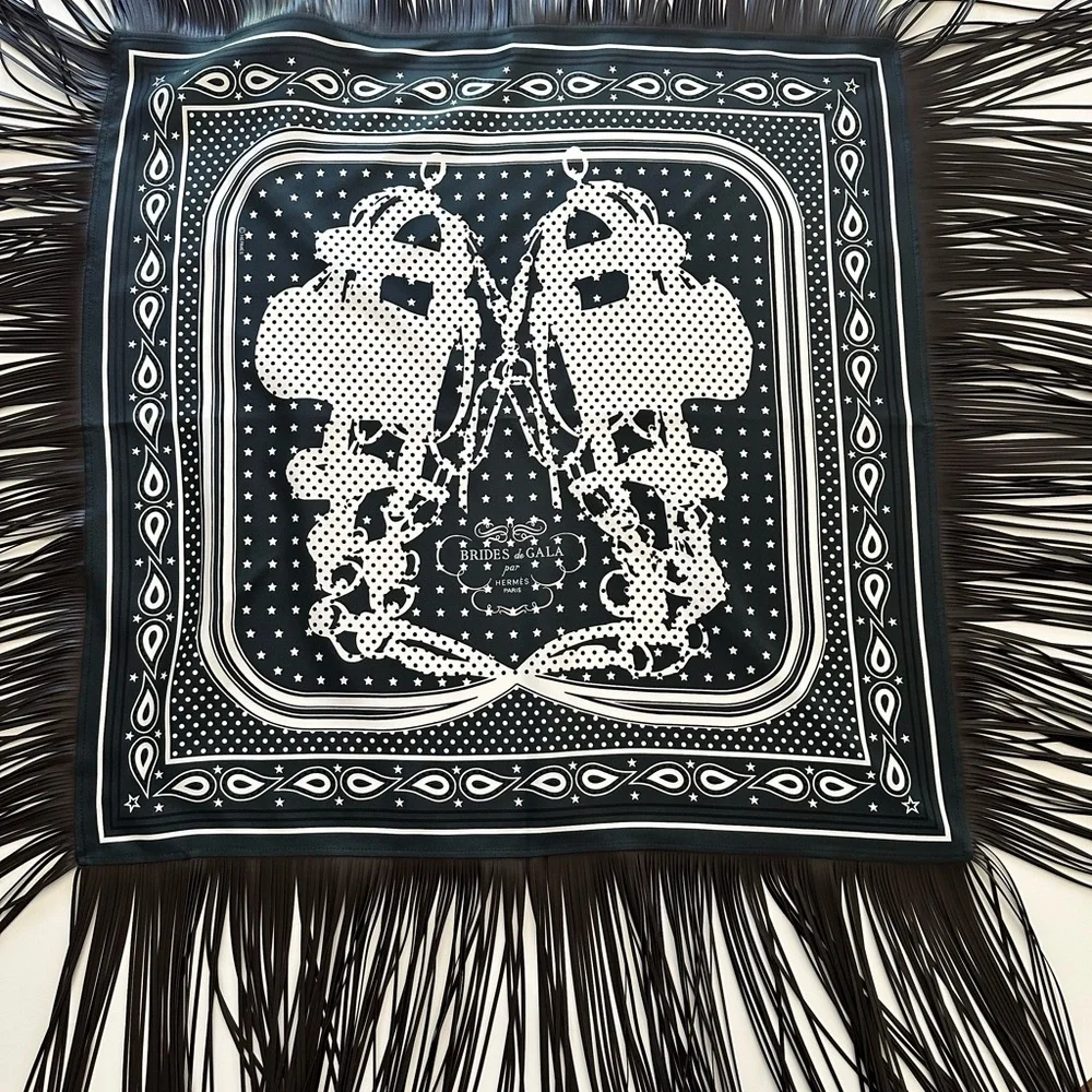 Hermes | Accessories | Hermes Brides De Gala Folk Bandana 55